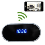 Alarm Clock Nanny Cam with NO PINHOLE and WiFi Remote Viewing, 1920x1080