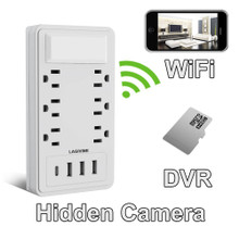 WiFi Series AC Outlet Multiplier Nanny Cam