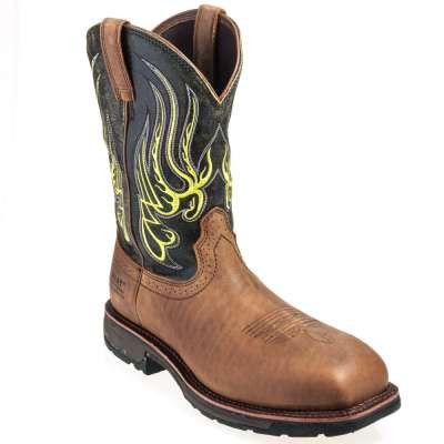 Ariat Mens WorkHog Mesteno H2O Comp Toe Western Work Boots 10015400