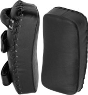 Curved design for catching punches.Open fingers and vented hand compartments.All leather construction.