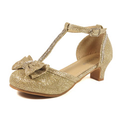 Nova Utopia Girls Heel Sandals - NFGF058 Gold