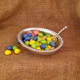 Oval Beaded Bowl shown with Beaded Small Spoon (priced separately)