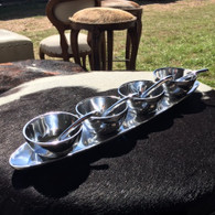 Four Bowls, Four Spoons, and a Tray