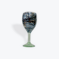 Marmol with Chocolate Drizzle Wine Glass