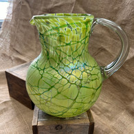 Lime Green Pitcher with Green Drizzle