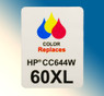 4705, Label HP 60XL CC644W Color - Sheet of 77 Labels