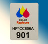 4720, Label HP CC656 #901 Color - Sheet of 77 Labels