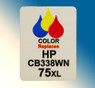 4873, Label HP 75xl CB338 Color