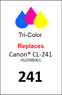 4931, Label, Canon CL-241 - Sheet of 63 Labels