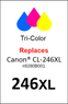 4937, Label, Canon CL-246XL - Sheet of 35 Labels