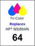 4920, Label, HP 64 Color - Sheet of 77 Labels