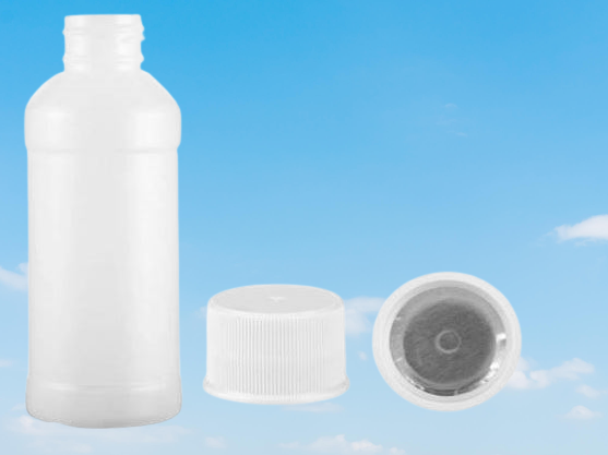 B425, 4 oz. Natural HDPE Plastic Modern Round Bottle, 24mm, 24-410