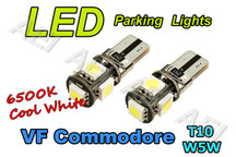 Holden VF Commodore Parking Lights White LED Light Bulbs (CANBUS T10 W5W)