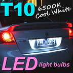 Pair of T10 W5W LED Light Bulbs VE Commodore Number Plate Lights