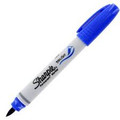 Sharpie Brush Tip Blue Pen Mountain