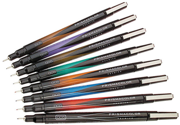 Prismacolor Assorted Premier 005 Fine Line Marker - 8 count