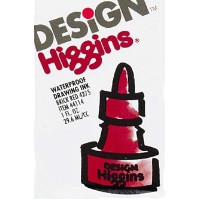 Higgins Fadeproof Drawing Ink Brick Red  Pen Mountain