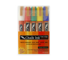 Chalk Ink Wet Wipe 5 color set  Pen Mountain
