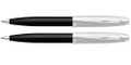 Sheaffer 100 Pen & Pencil Set Black/brushed Nickel