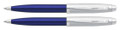 Sheaffer Ballpoint & Pencil Set  Trans. Blue   Pen Mountain