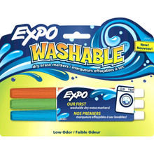 Expo Washable 3 Color Set Fine: Blue, Green, Orange - Pen Mountain
