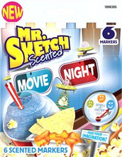 Mr Sketch Movie Night Chisel 6 ct set  Pen Mountain