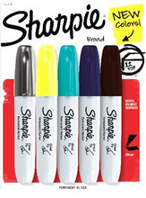 Sharpie Chisel Yellow (2nd from left)  Pen Mountain