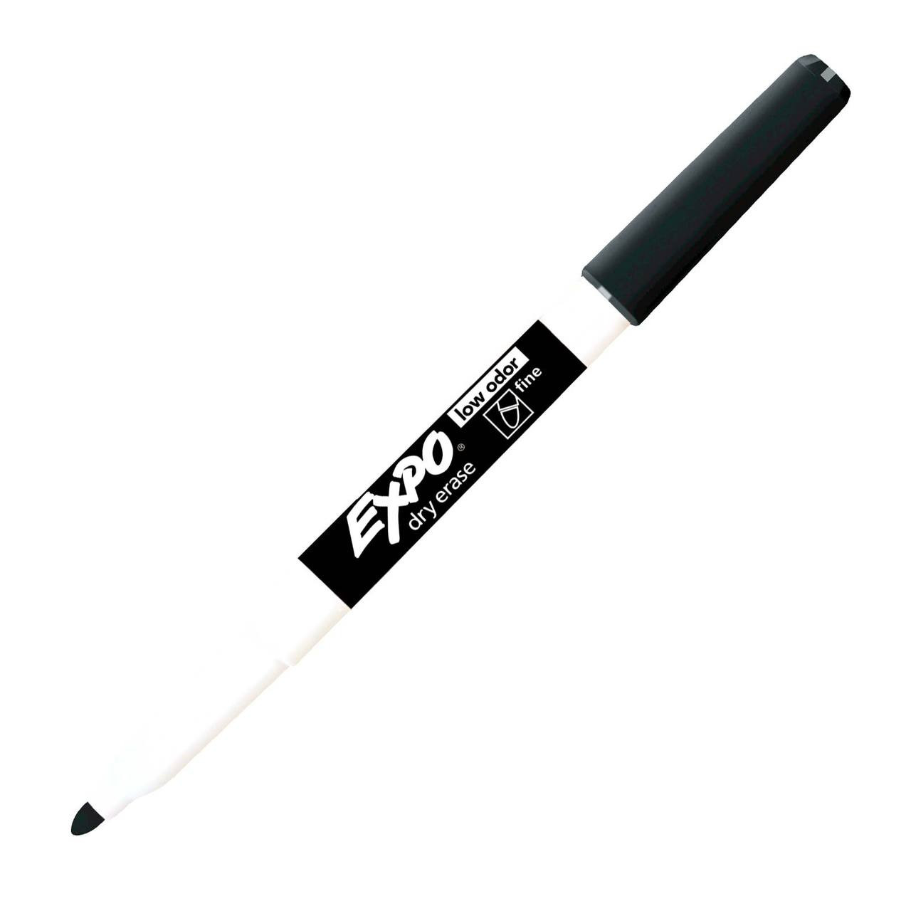 Expo Low-Odor Dry Erase Marker Pack, Extra-Fine Needle Tip