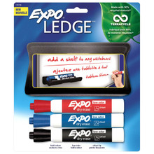 Expo Shelf W/Markers Lo Chisel Tip Asst - Black, Blue, Red -Pen Mountain