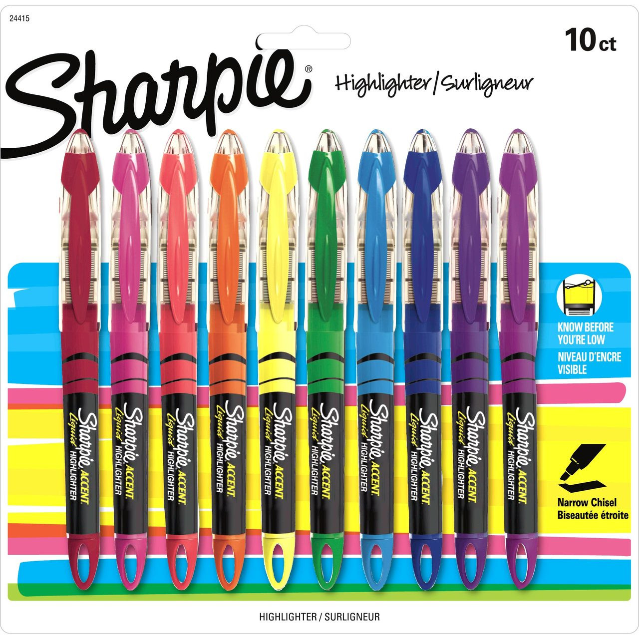Sharpie Flip Chart Markers Assorted Colors - 8-Pack & 2-Pack Yellow  Highlighters