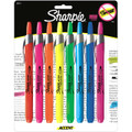 Sharpie Accent Highlighter Retractable 8 Color Set - Berry, Flourescent Green, Flourescent Orange, Flourescent Yellow, Indigo, Pink, Red, Turquoise Blue - Pen Mountain