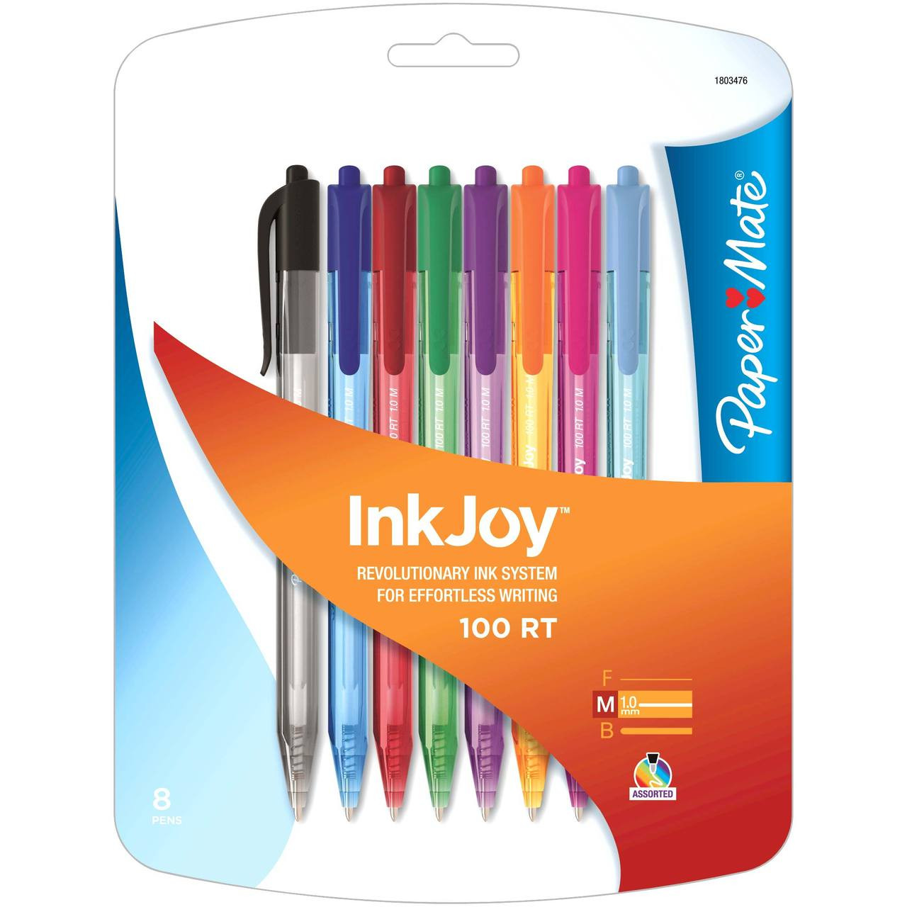 Papermate Inkjoy 100 Retractable 1.0mm 8 Color Set