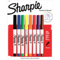 Sharpie Ultra Fine Marker 8 Color Set: Black, Blue, Brown, Green, Orange, Purple, Red, Yellow - Kingpen