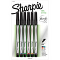 Sharpie Pen Fine 6 Color Set: Black, Red, Blue, Green, Purple, Orange - Kingpen