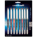 Uniball Vision Needle Fine 8 Color Set: Black, Red, Blue, Green, Orange, Pink, Purple, Midnight Blue - Pen Mountain