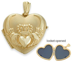 ladies gold heart necklace