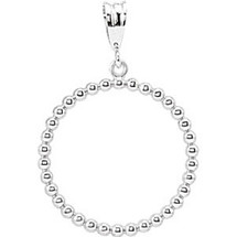 Sterling Silver Circle Ball Pendant