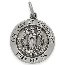 Sterling Silver St. Francis of Assisi 18.5mm Religious Medal Medallion - 20