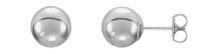 Sterling Silver 8mm Ball Stud Earrings