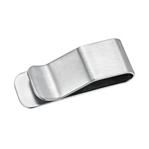 Men's Dual Sided Matte Finish Titanium Money Clip