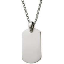 Men's Titanium Dog Tag Pendant
