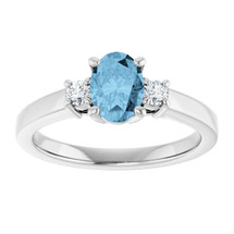 Sterling Silver CHOOSE YOUR STONE Oval 7mm x 5mm Gemstone Ring