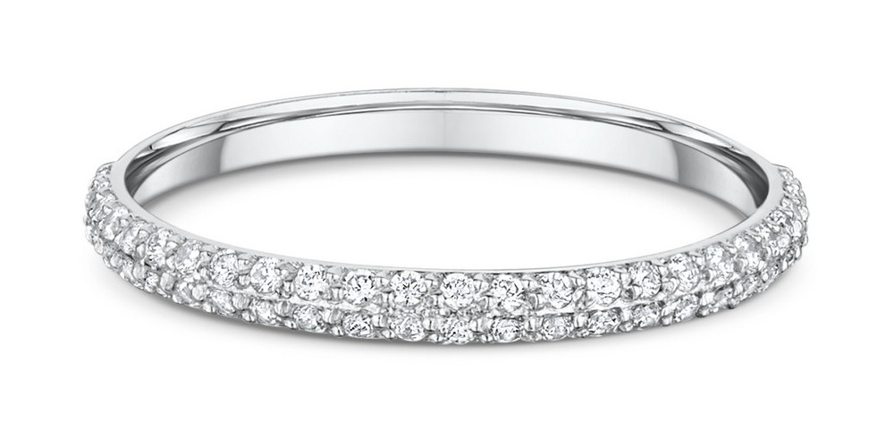 cluster wedding band