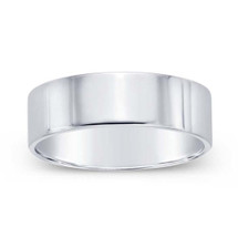 Genuine Sterling Silver 5mm Flat Comfort Fit Band