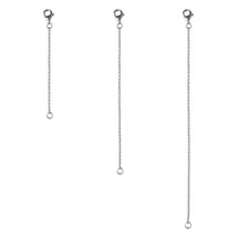 Genuine Sterling Silver Chain Extensions - 3 Pieces