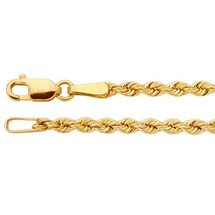 10 Karat Yellow Gold 4mm Rope Chain
