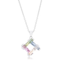 10 Carat Multicolor Rhodium Plated Necklace