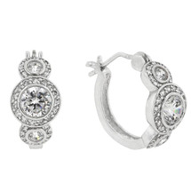 Cubic Zirconia Legacy Hoop Earrings