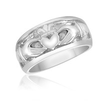 Traditional Genuine Sterling Silver Claddagh Knot Ring