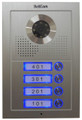 4-button doorbell camera blue buttons light up